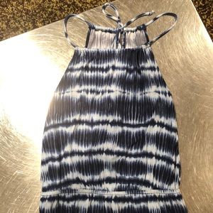 BCBG blue tie dye dress
